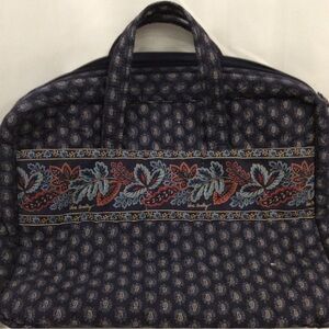 Vera Bradley Navy Blue Laptop Messenger Bag